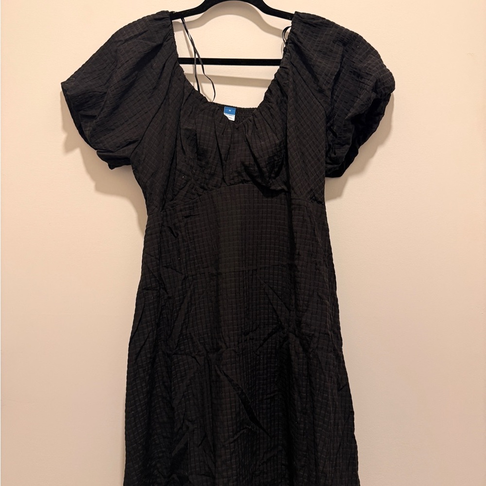 Old Navy Black Textured Dress